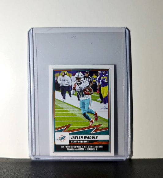 Jaylen Waddle 2025 Panini NFL #62 Sticker Miami Dolphins