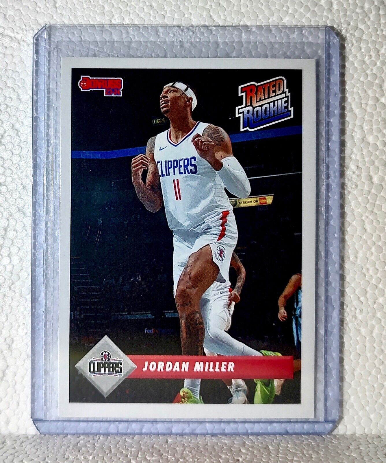 Jordan Miller 2023-24 Panini NBA #41 Rated Rookie Retro Card Clippers 1/715