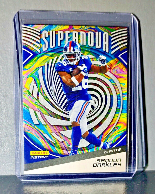 Saquon Barkley 2021 Panini NFL Instant Supernova #17 Football Card 1 of 3357