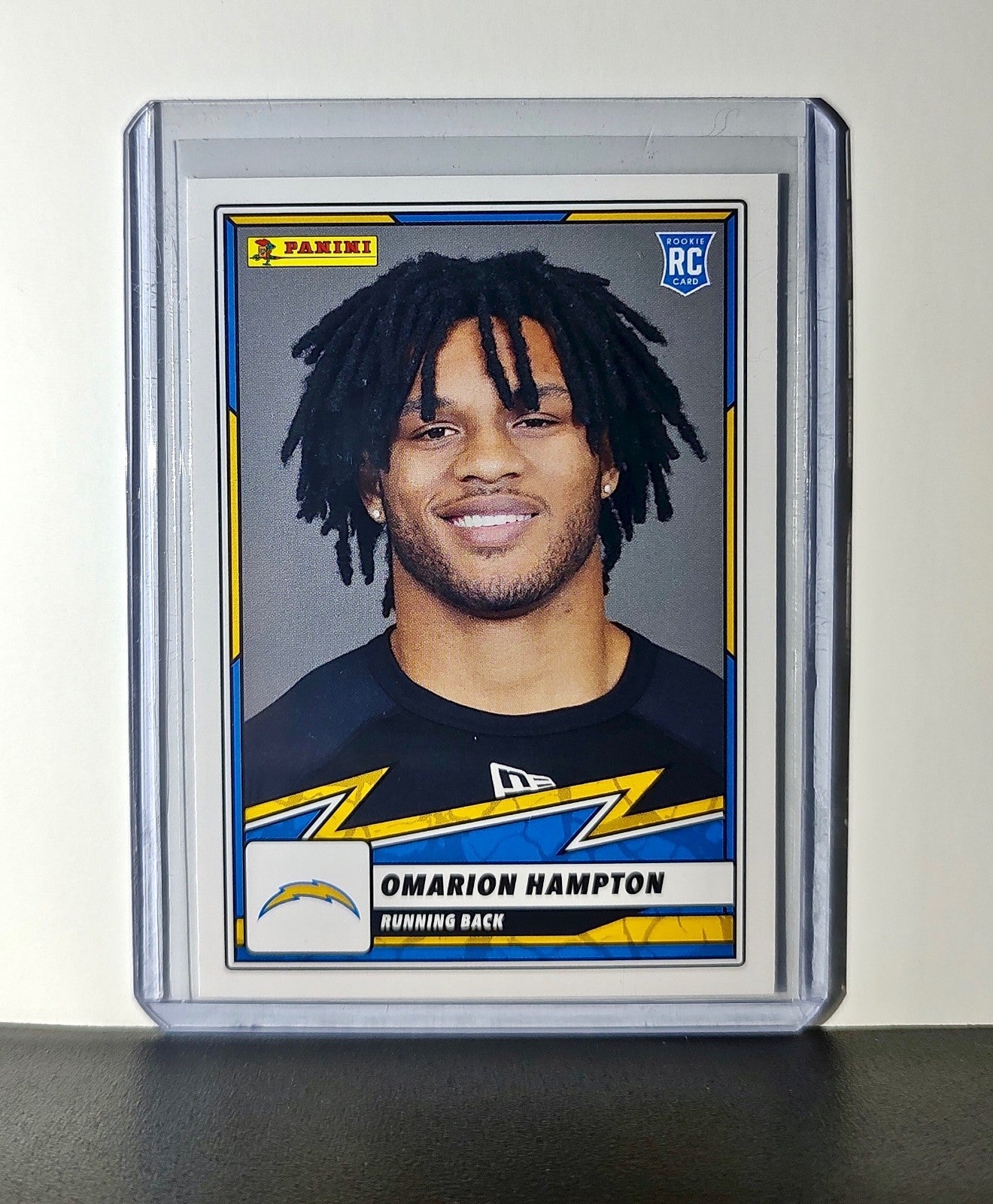 Omarion Hampton Rookie 2025 Panini NFL #79 Sticker Card Los Angeles Chargers