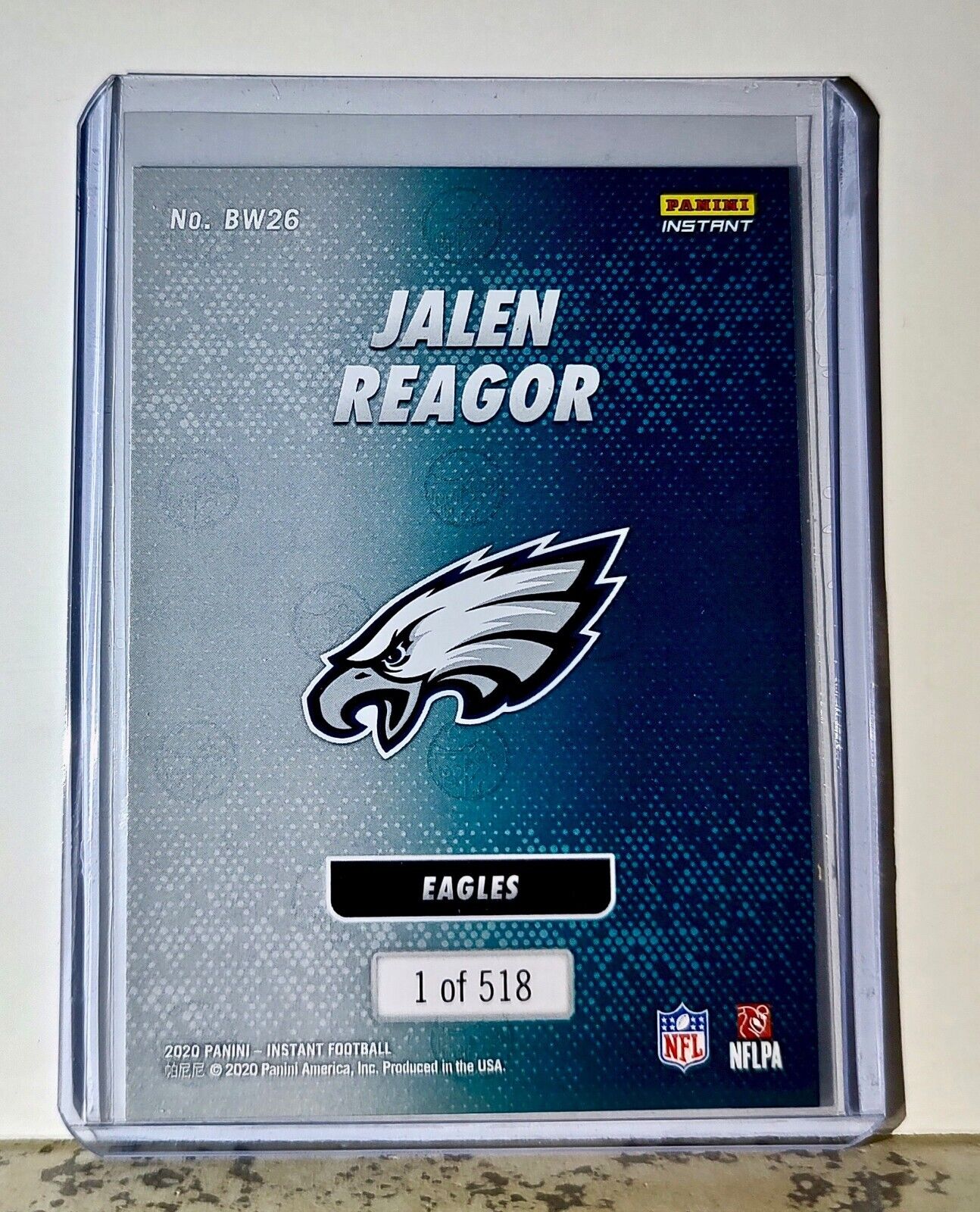 Jalen Reagor 2020 Panini NFL #26 Black and White Rookies Card Eagles 1 of 518