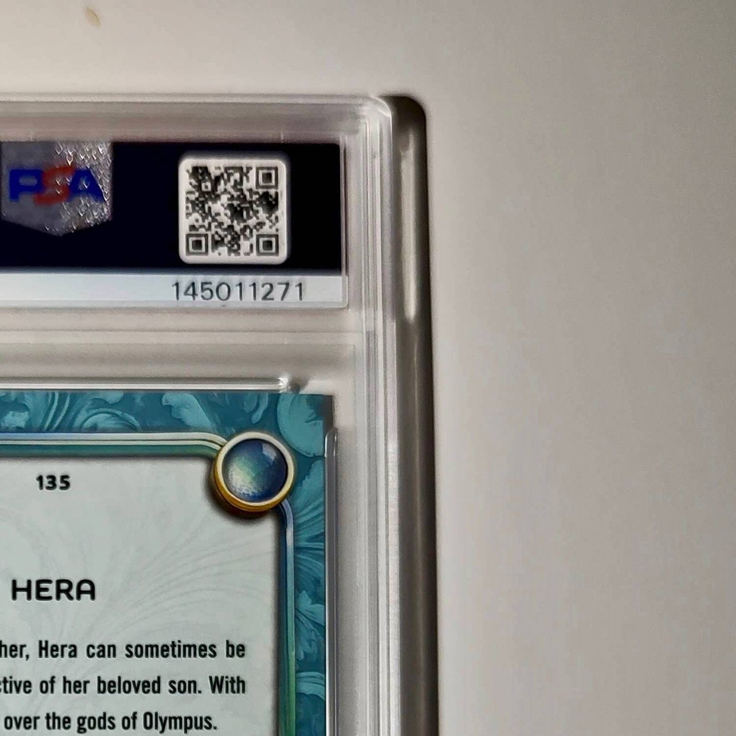 Hera 2025 Topps Disney Wonder #135 Diamond Card Hercules PSA 7