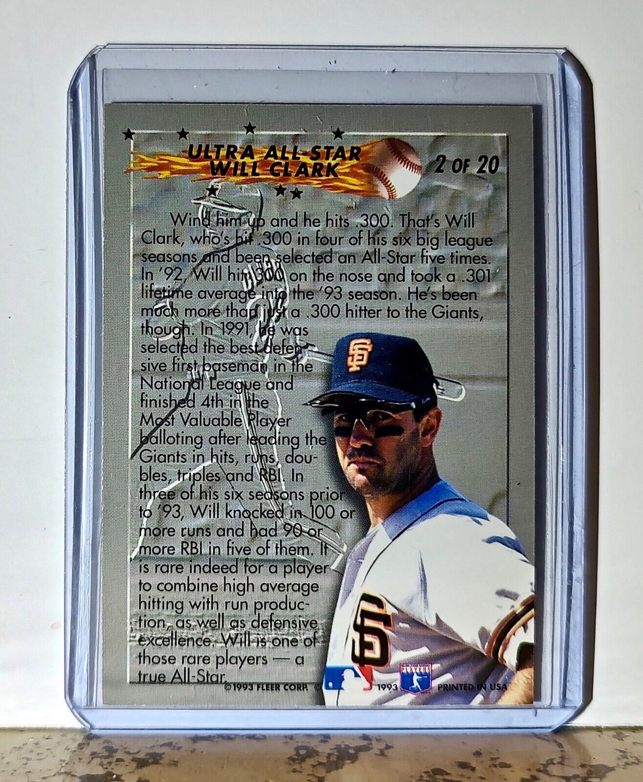 Will Clark 1993 Fleer Ultra All-Star MLB #2 Baseball Card San Francisco Giants