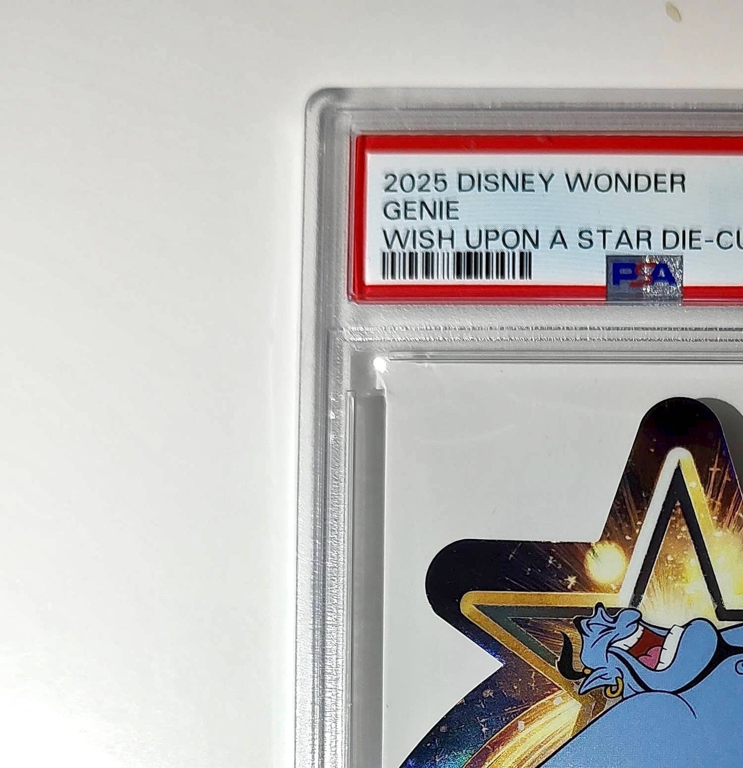 Genie 2025 Topps Chrome Disney #W-6 Wish Upon A Star Die Cut Card Aladdin PSA 9