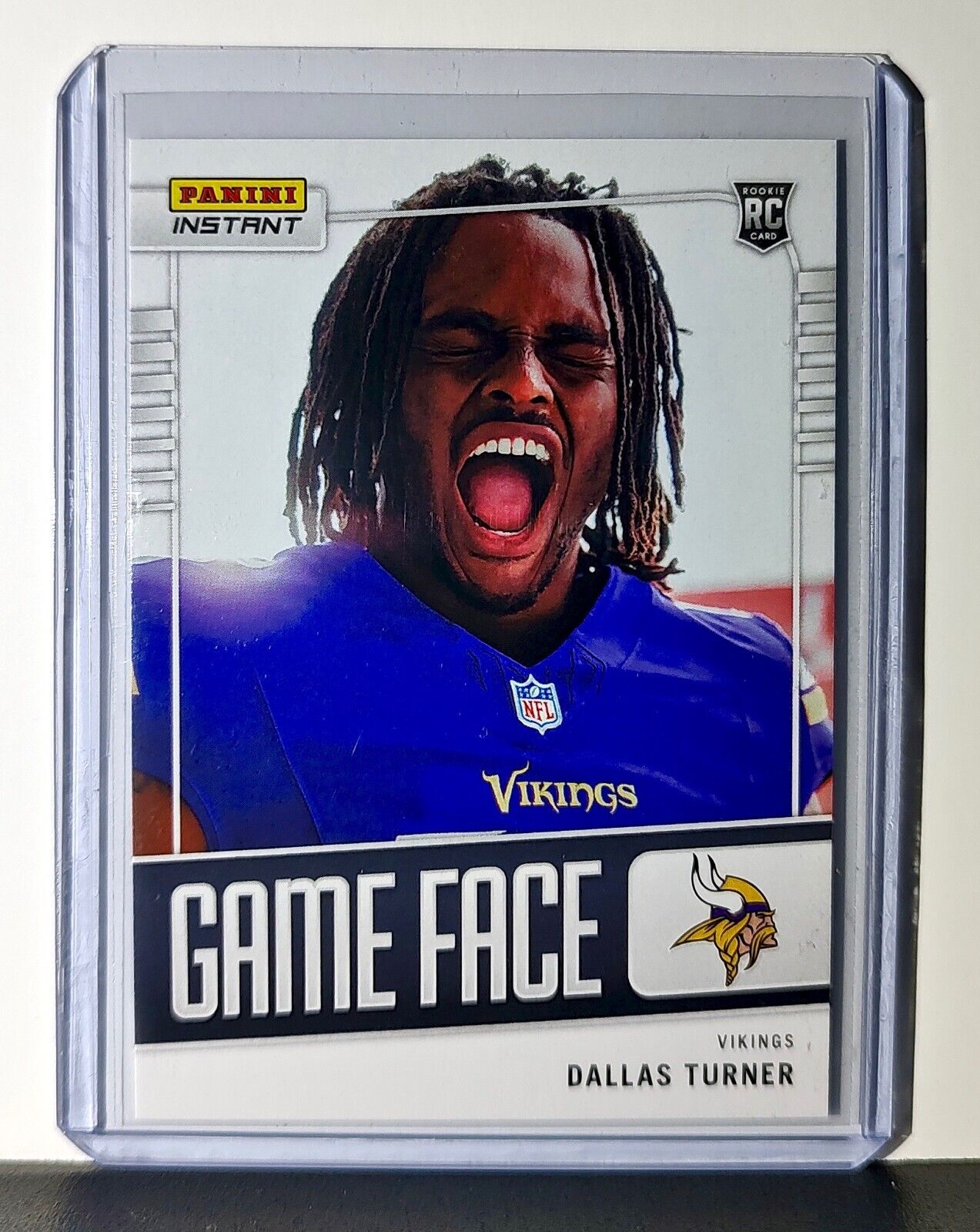 Dallas Turner 2024 Panini Game Face #7 NFL Rookie Card Minnesota Vikings 1/331