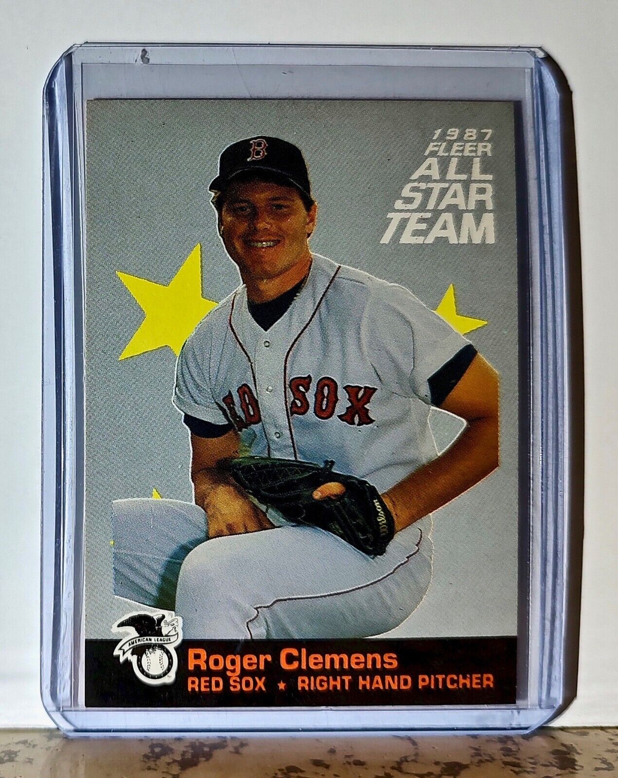 Roger Clemens 1987 Fleer All-Star Team MLB #11 Baseball Card Boston Red Sox