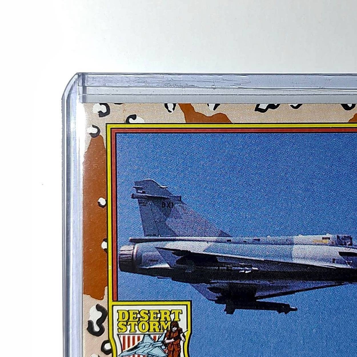 French Mirage Fighter 1991 Topps Desert Storm #18 Card