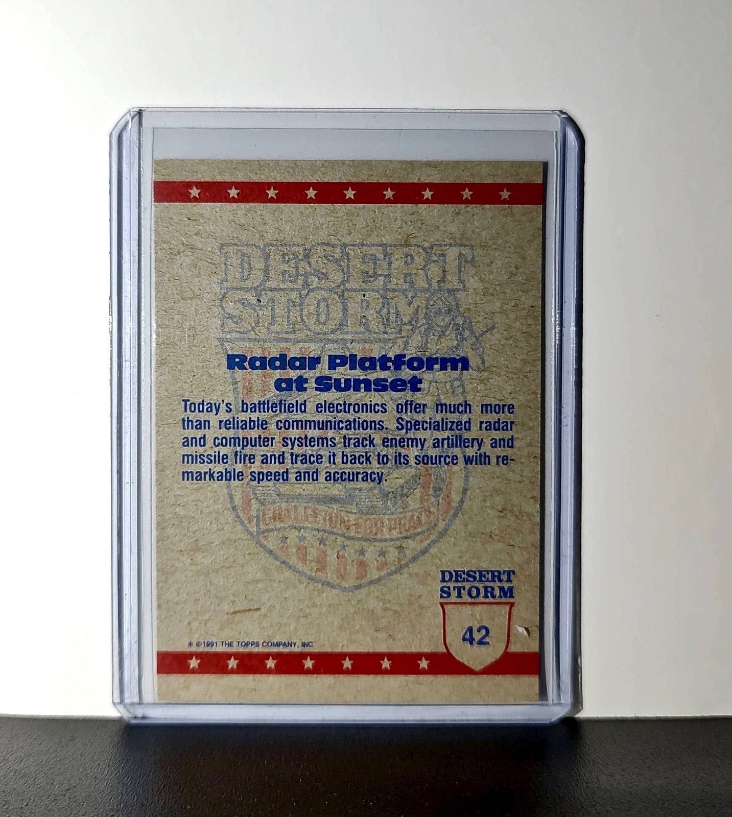 Sunset on the Desert 1991 Topps Desert Storm #42 Card