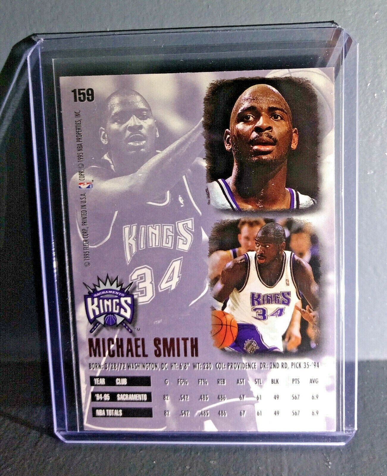 1995-96 Michael Smith Fleer Ultra #159 Basketball Card