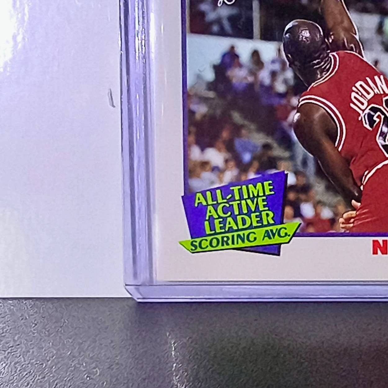 Michael Jordan 1991-92 NBA Hoops #536 All-Time Active Leader Card Chicago Bulls