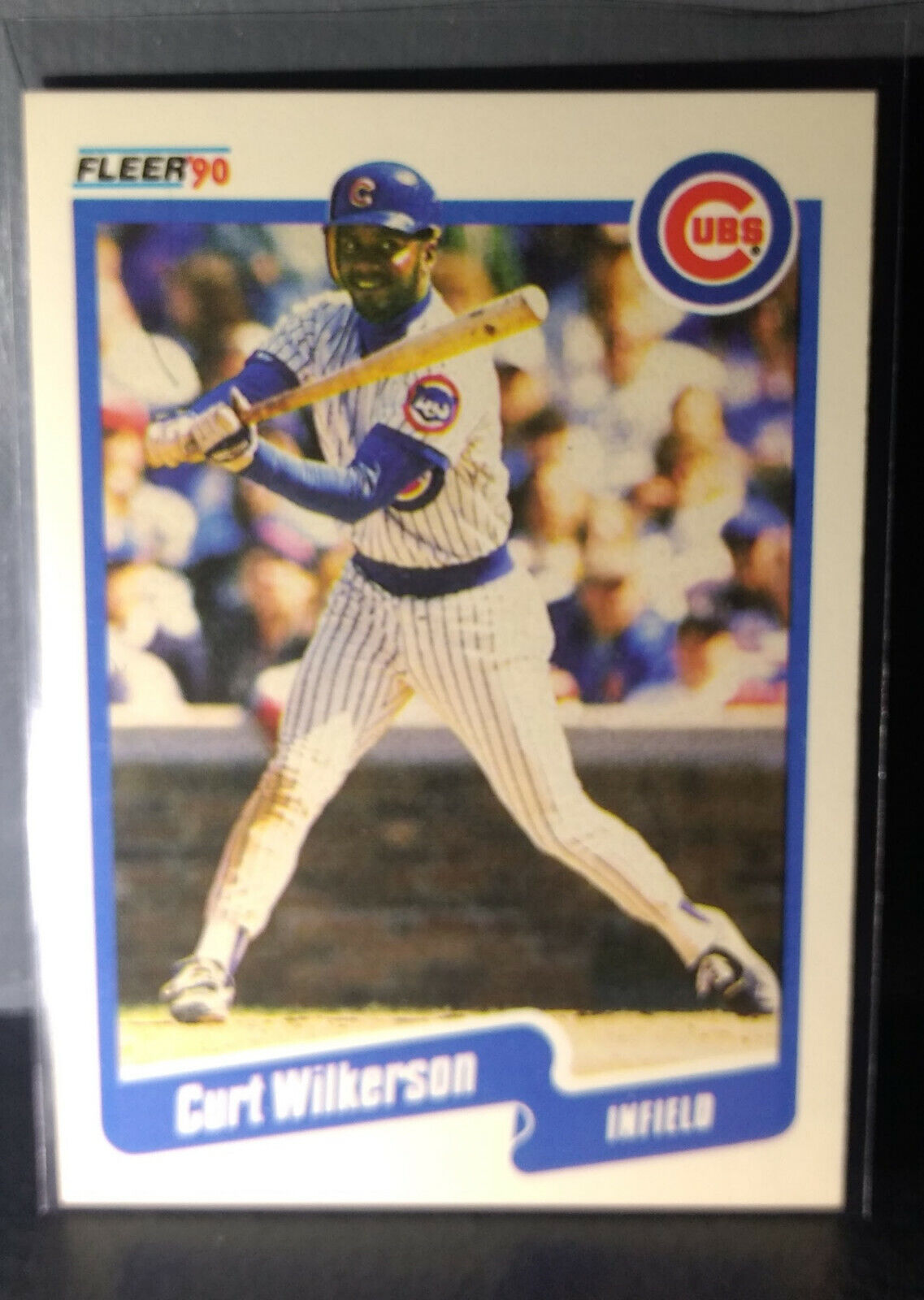 1990 Curt Wilkerson Fleer Baseball Card #46