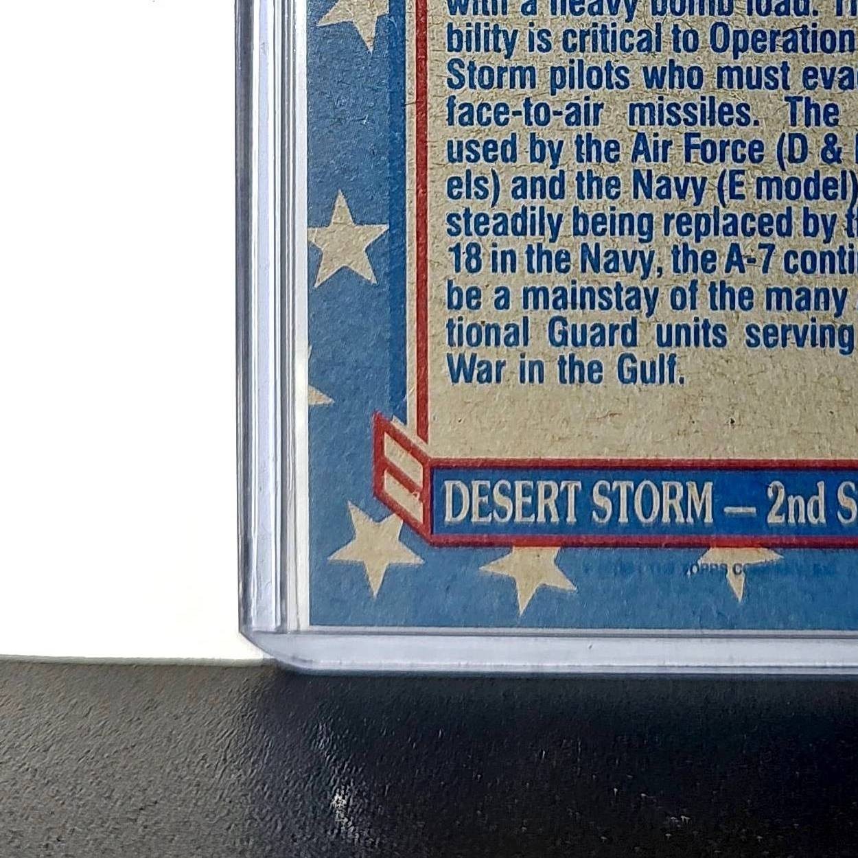 A-7 Corsair II 1991 Topps Desert Storm #112 Card