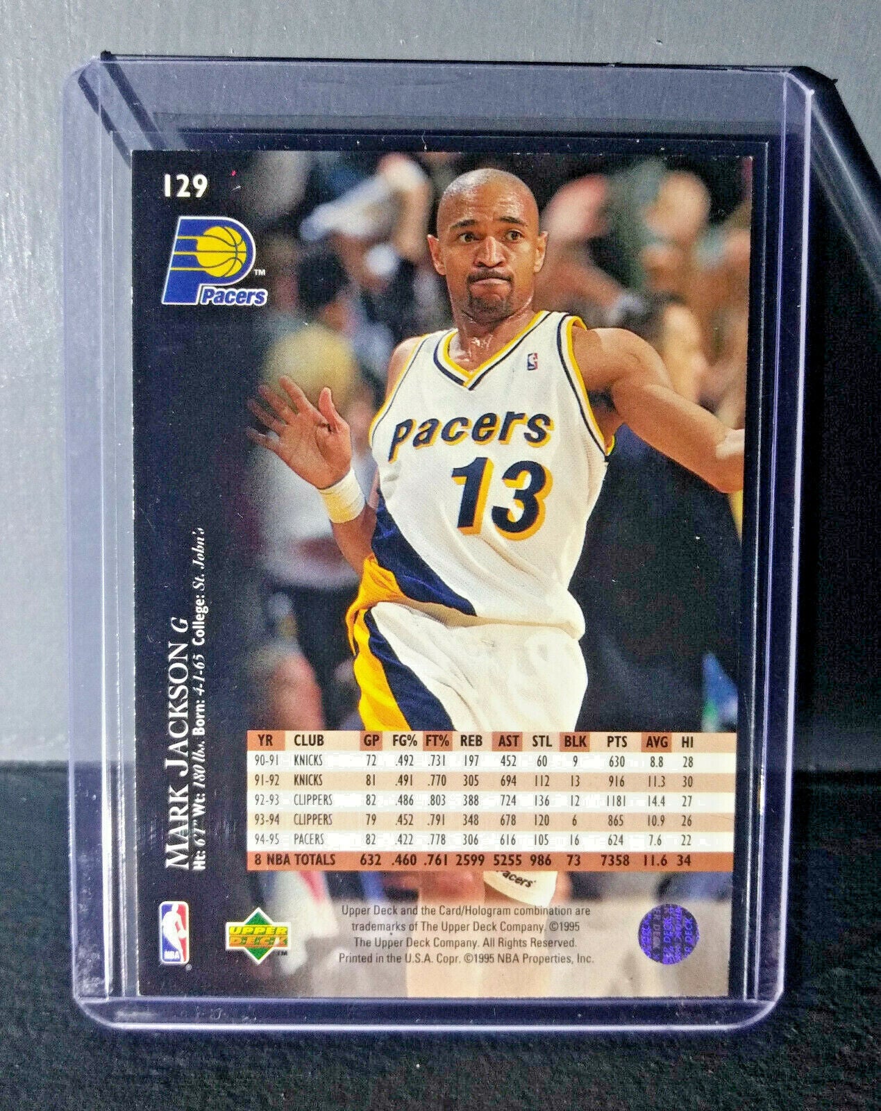 1995-96 Upper Deck Mark Jackson #129 Basketball Card