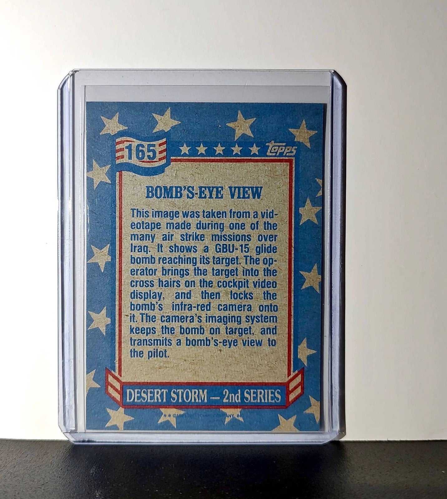 Bomb’s-Eye View 1991 Topps Desert Storm #165 Card