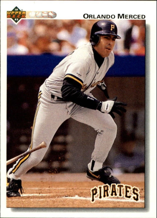 Orlando Merced 1992 Upper Deck MLB #517 Baseball Card Pittsburgh Pirates