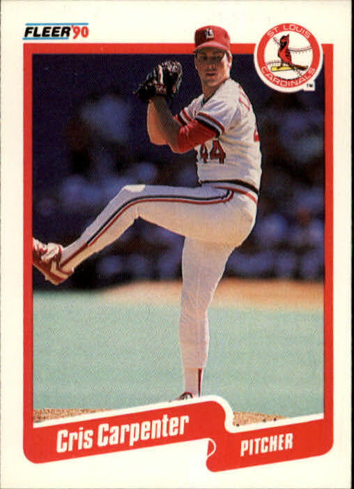 1990 Cris Carpenter Fleer Baseball Card #243