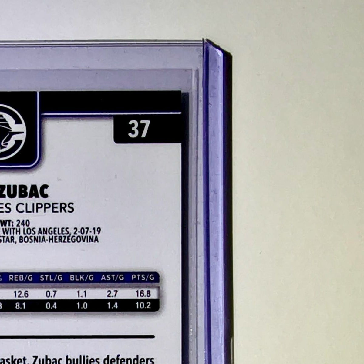 Ivica Zubac 2025-26 NBA Topps Chrome Update RayWave Refractor #37 Card