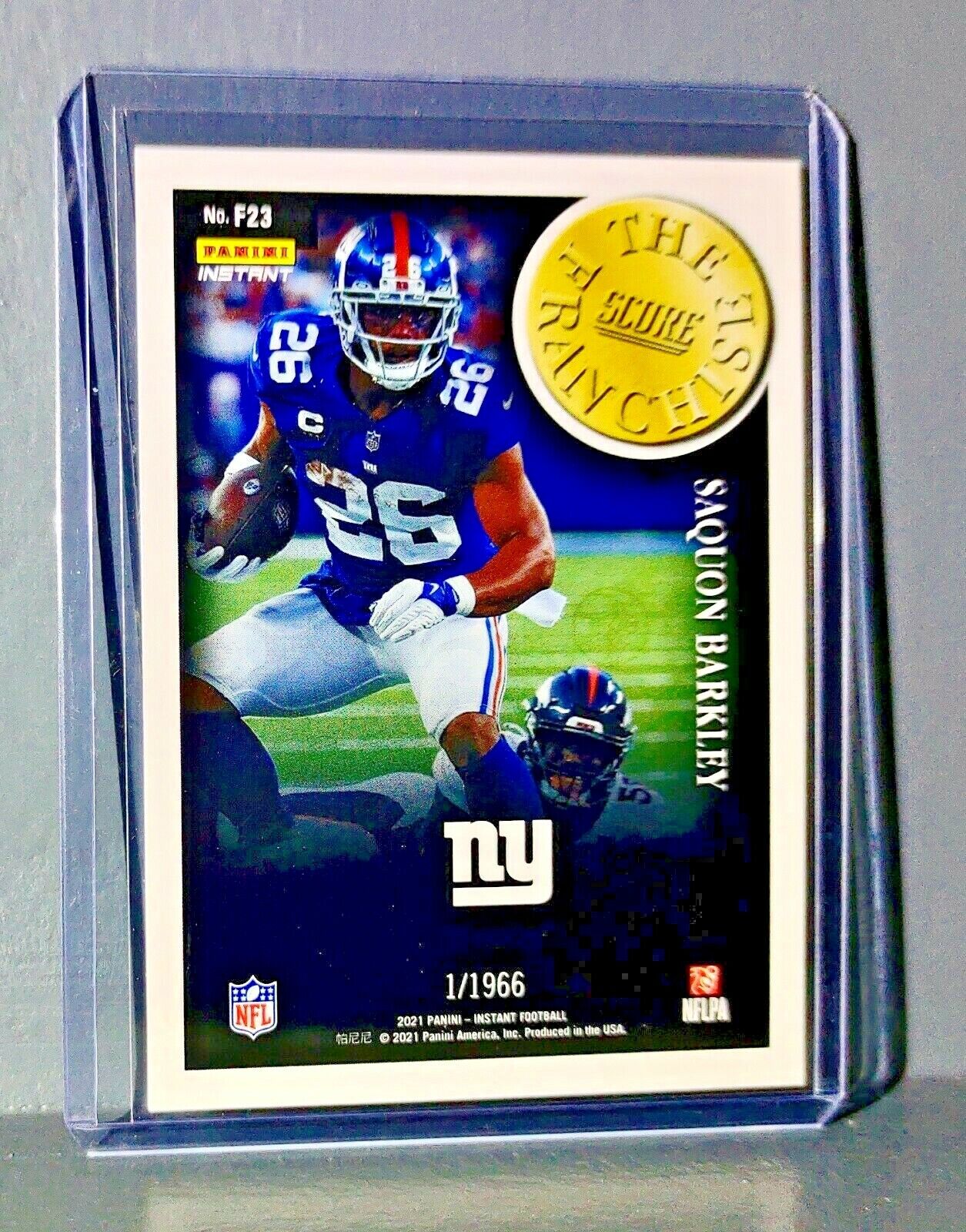 Saquon Barkley 2021 Panini NFL Score The Franchise #23 Card 1/1966