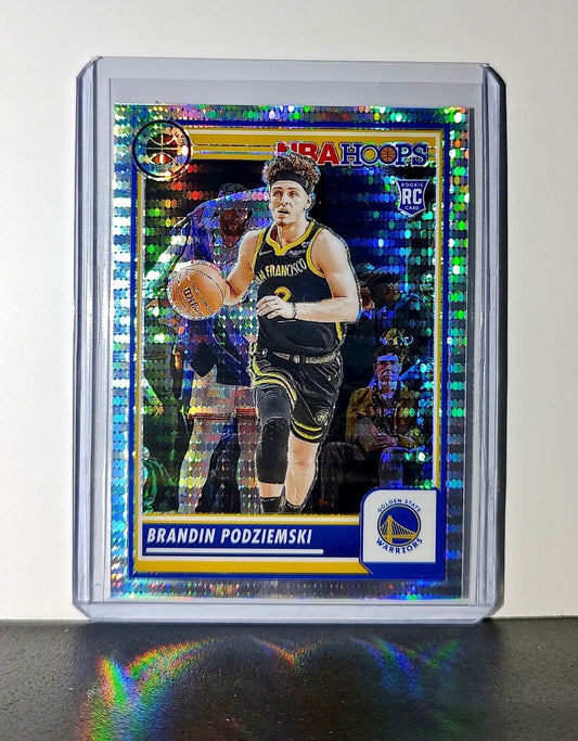 Brandin Podziemski 2023-24 Panini Premium NBA Hoops #15 Rookie Pulsar Prizm
