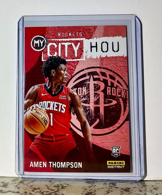 Amen Thompson 2023-24 Panini NBA #25 MyCity Basketball Card Rockets 1/543