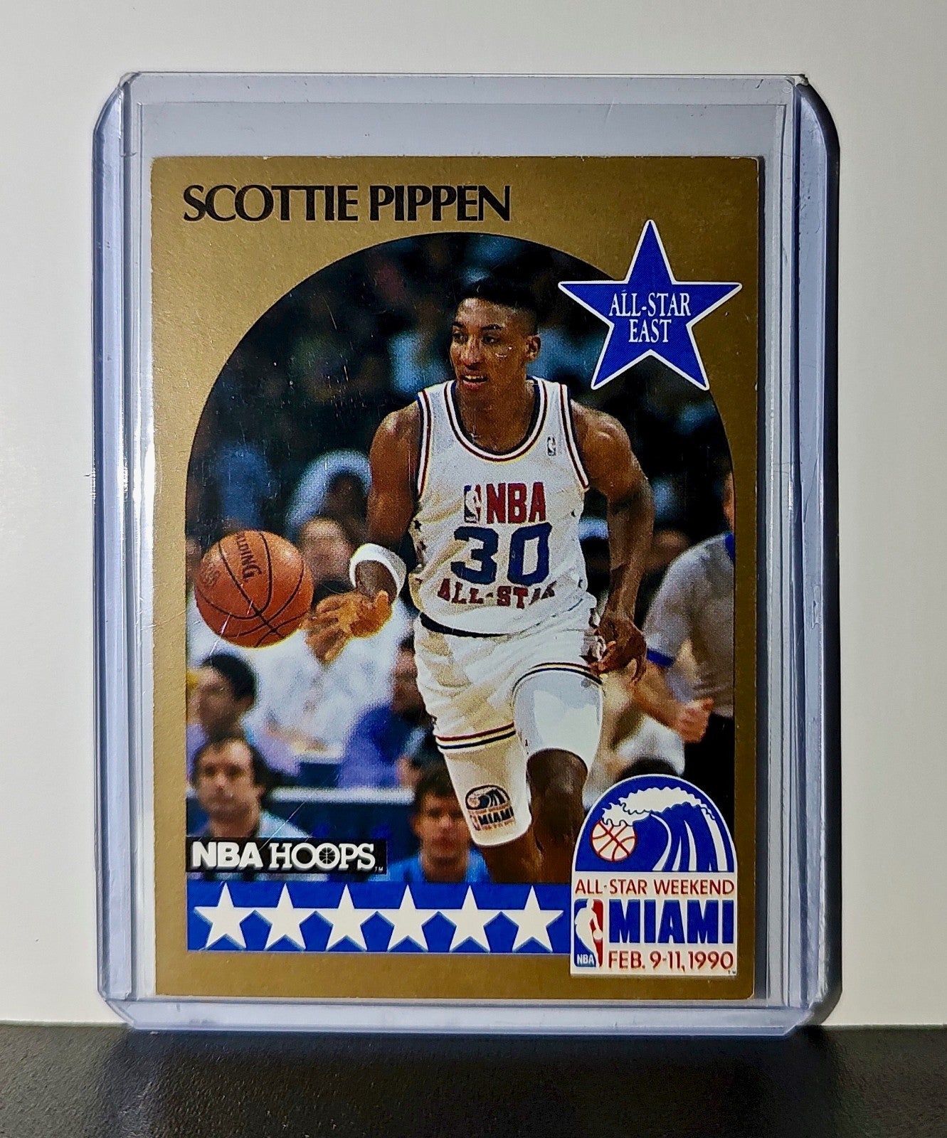 Scottie Pippen 1990 NBA Hoops NBA #9 Card Chicago Bulls