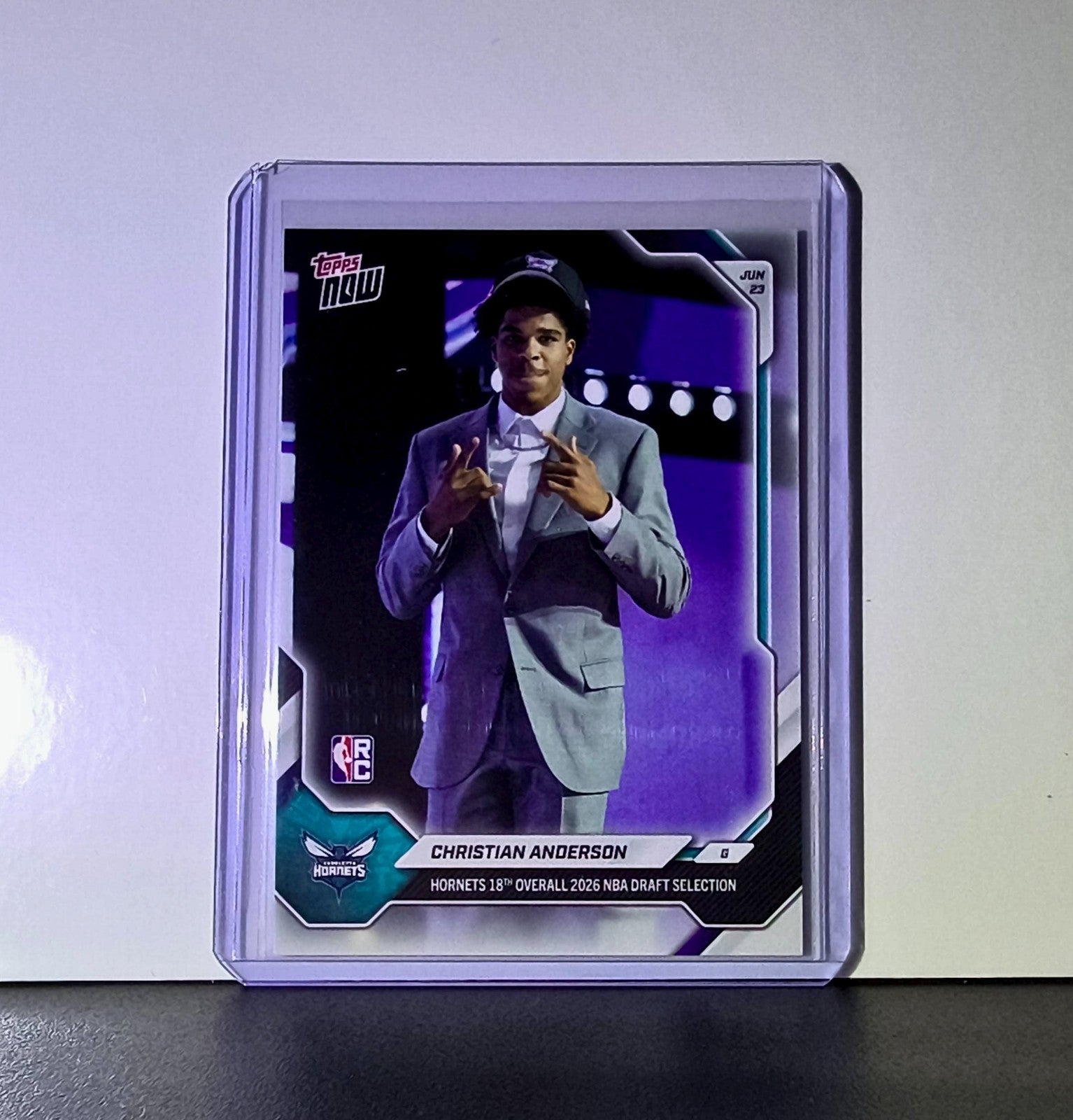 Christian Anderson Jr. Rookie 2026-27 Topps NBA Draft #CAND Card Hornets