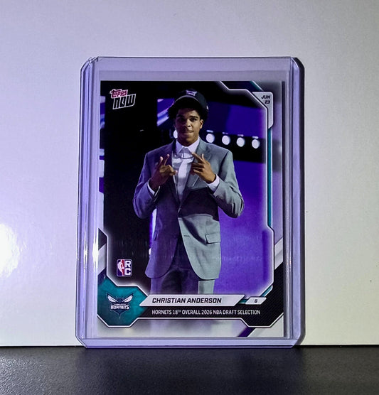 Christian Anderson Jr. Rookie 2026-27 Topps NBA Draft #CAND Card Hornets