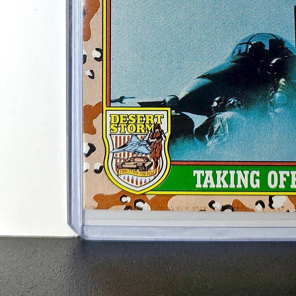 Taking Off in an F/A-18 1991 Topps Desert Storm #28 Card
