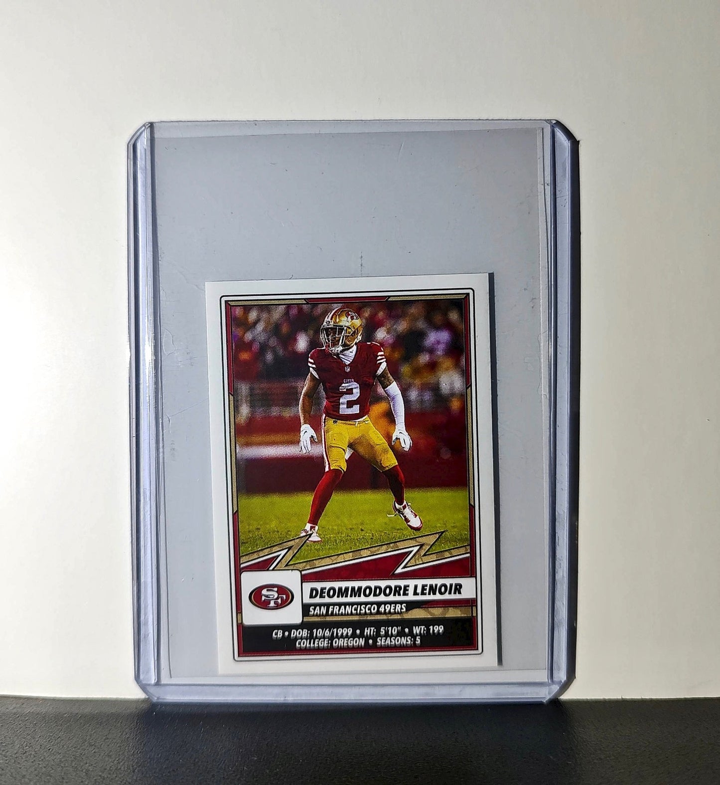 Deommodore Lenoir 2025 Panini NFL #529 Sticker 49ers
