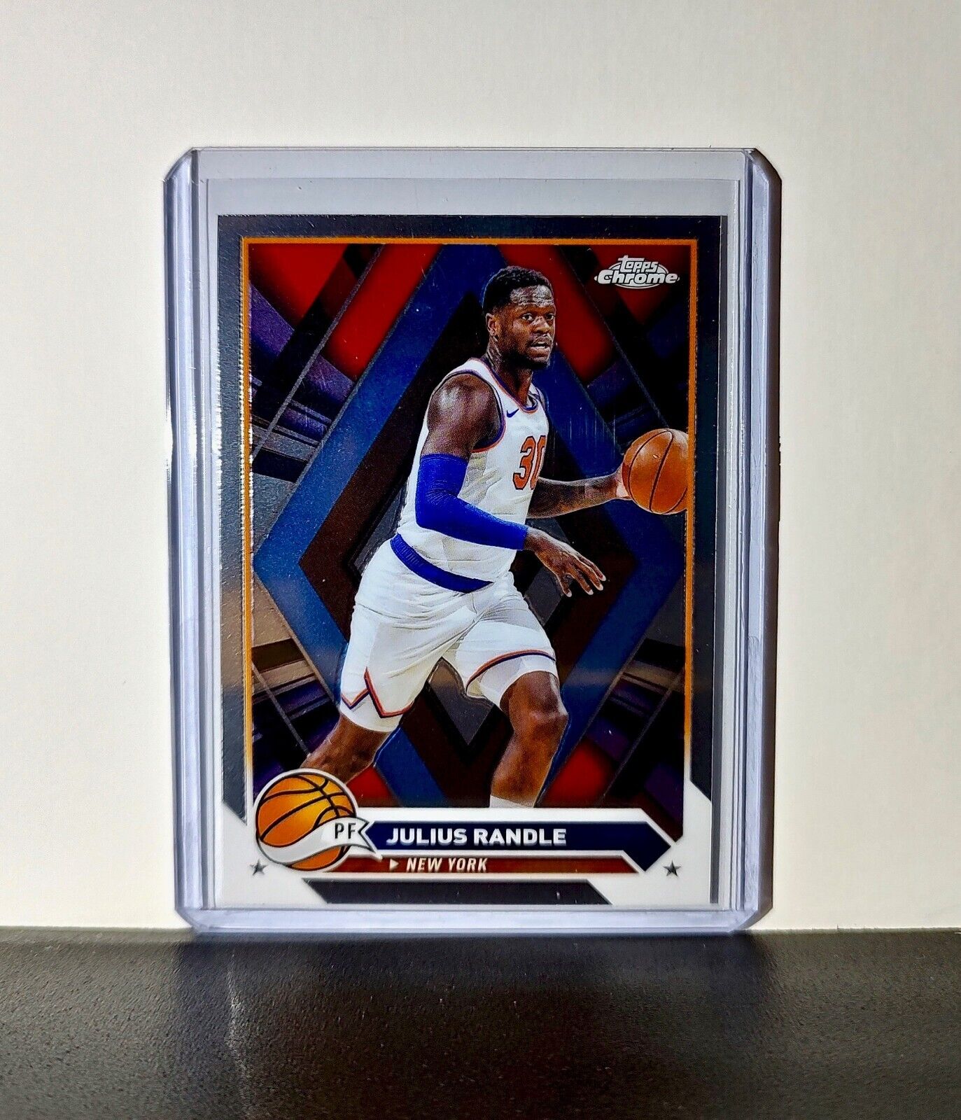 Julius Randle 2023-24 Topps Chrome NBA #129 Card New York Knicks