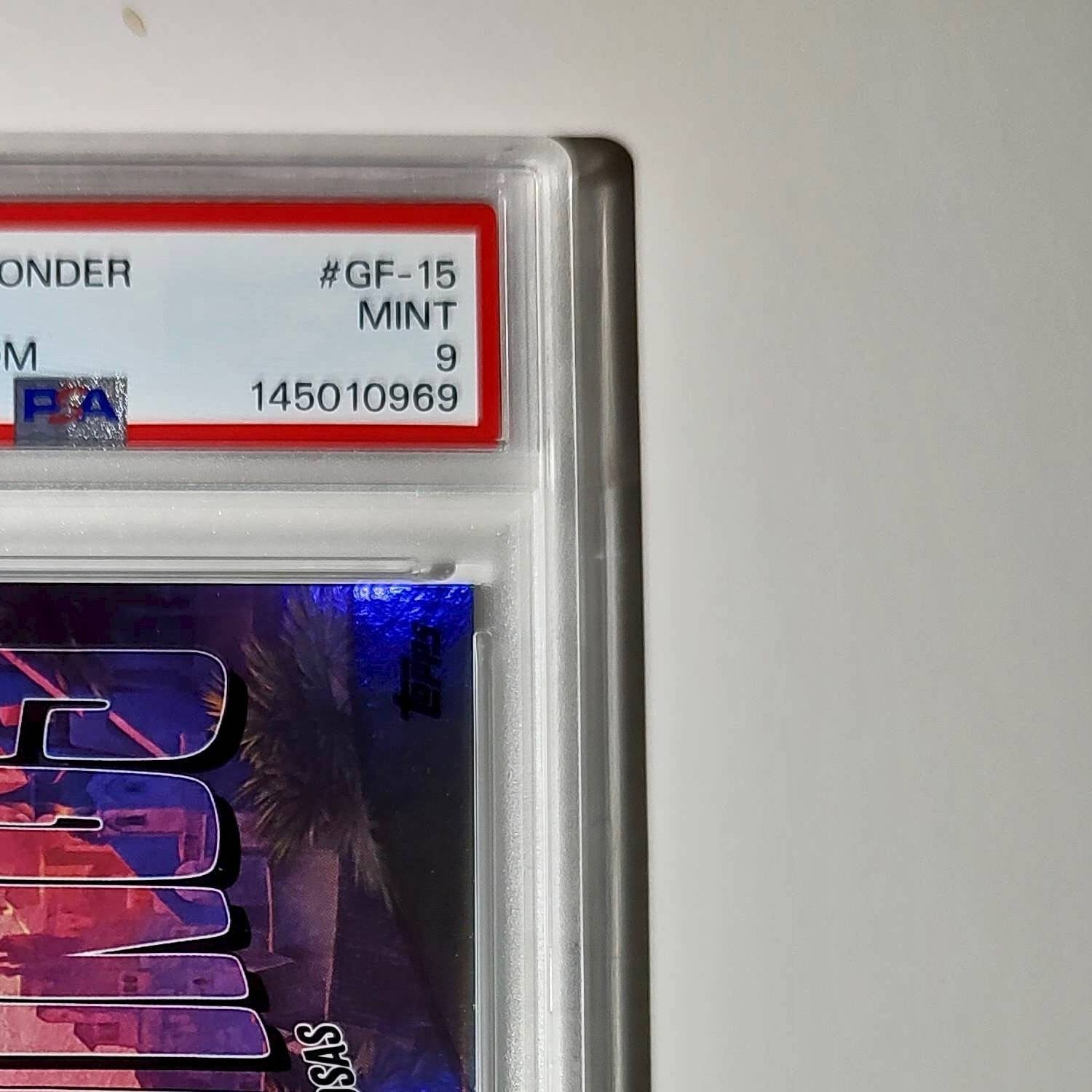 Rosas 2025 Topps Disney Wonder #GF-15 Greetings From Card Wish PSA 9