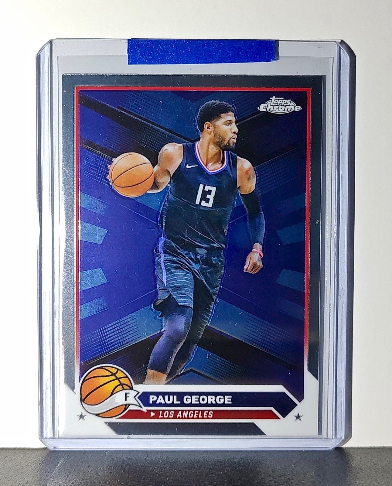 Paul George 2023-24 Topps Chrome NBA #115 Card Los Angeles Lakers