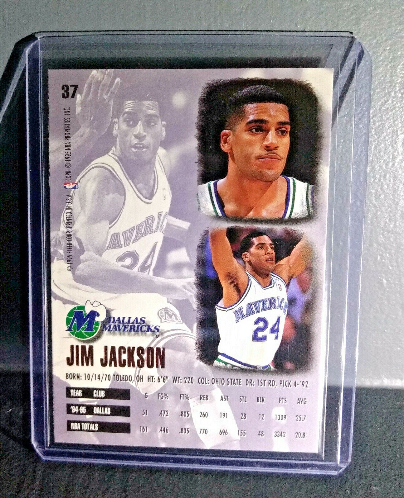 1995-96 Jim Jackson Fleer Ultra #37 Basketball Card