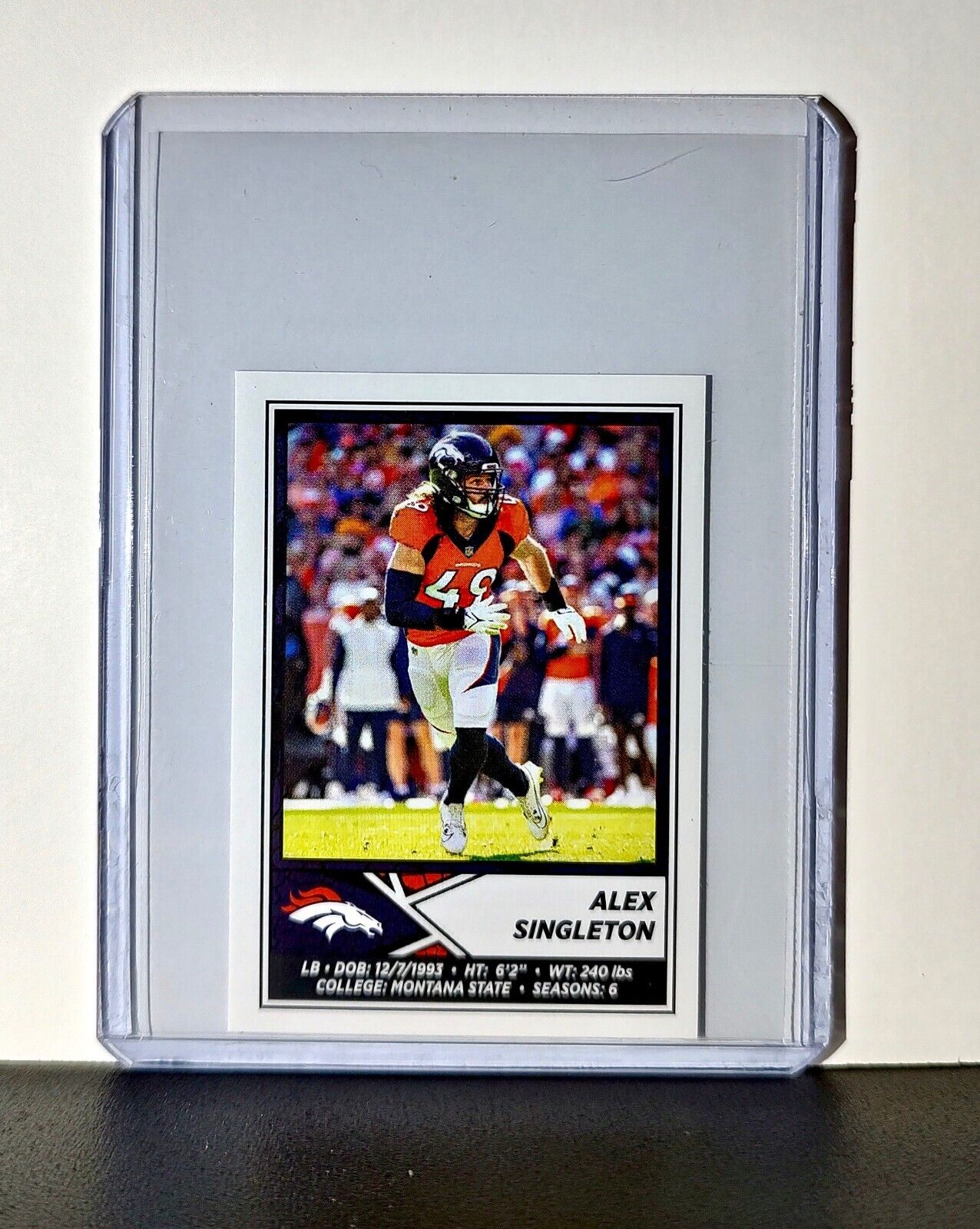 Alex Singleton 2024 Panini NFL Sticker #243 Denver Broncos