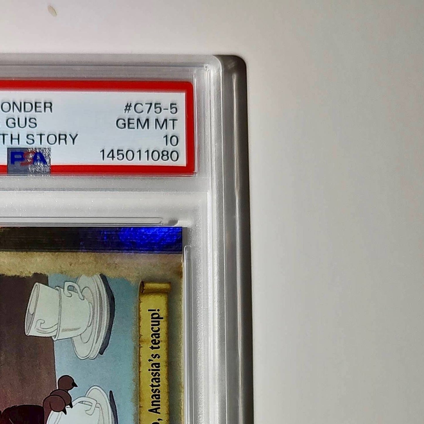 Lucifer traps Gus in a teacup! 2025 Topps Disney #C75-5 PSA 10