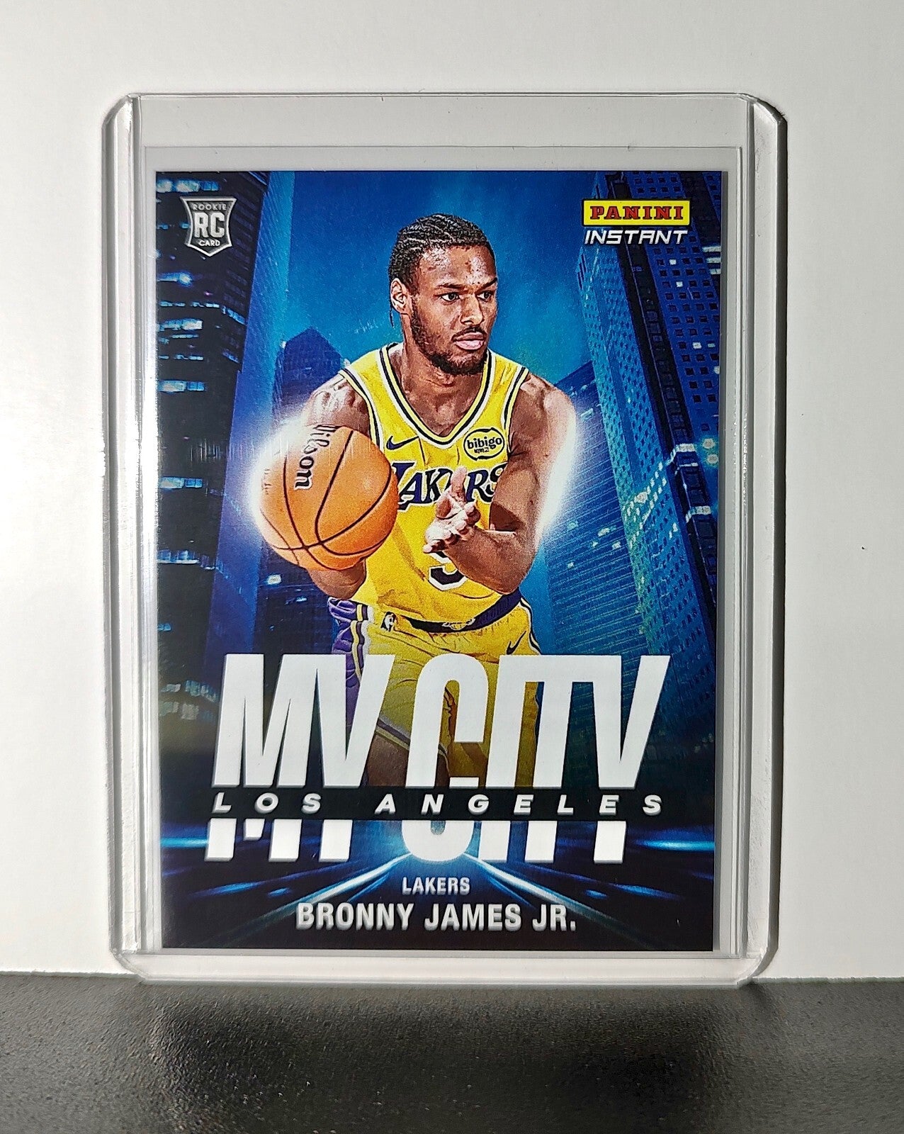 Bronny James Jr. Rookie 2024-25 Panini MyCity NBA #30 Card LA Lakers 1/268