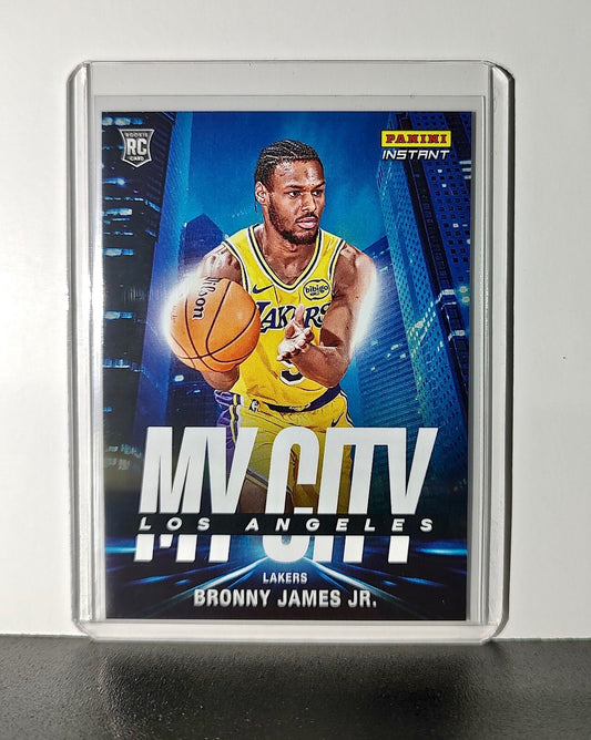 Bronny James Jr. Rookie 2024-25 Panini MyCity NBA #30 Card LA Lakers 1/268