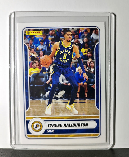 Tyrese Haliburton 2023-24 Panini NBA Basketball #60 Card Indiana Pacers