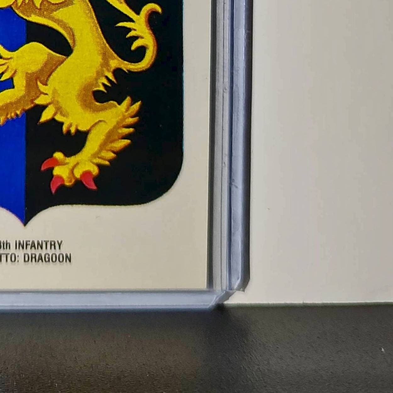 48th Infantry Motto: Dragoon 1991 Topps Desert Storm #10 Sticker Card