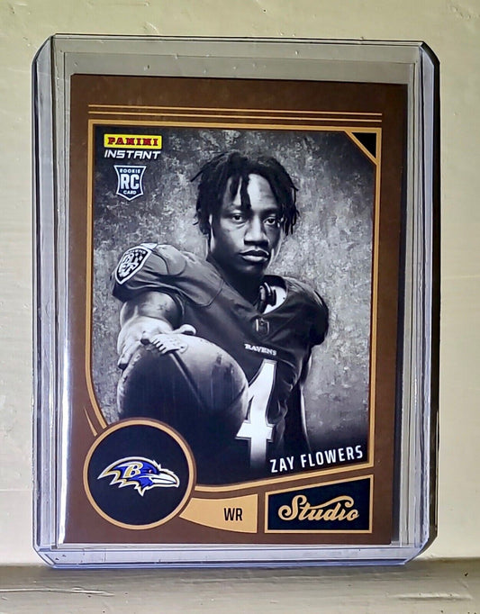 Zay Flowers 2023 Panini NFL Studio Rookies #22 Rookie Card 1/370