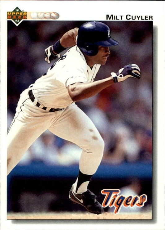 Milt Cuyler 1992 Upper Deck MLB #536 Baseball Card Detroit Tigers