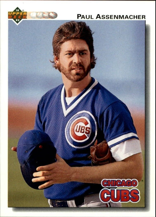 Paul Assenmacher 1992 Upper Deck MLB #590 Baseball Card Chicago Cubs