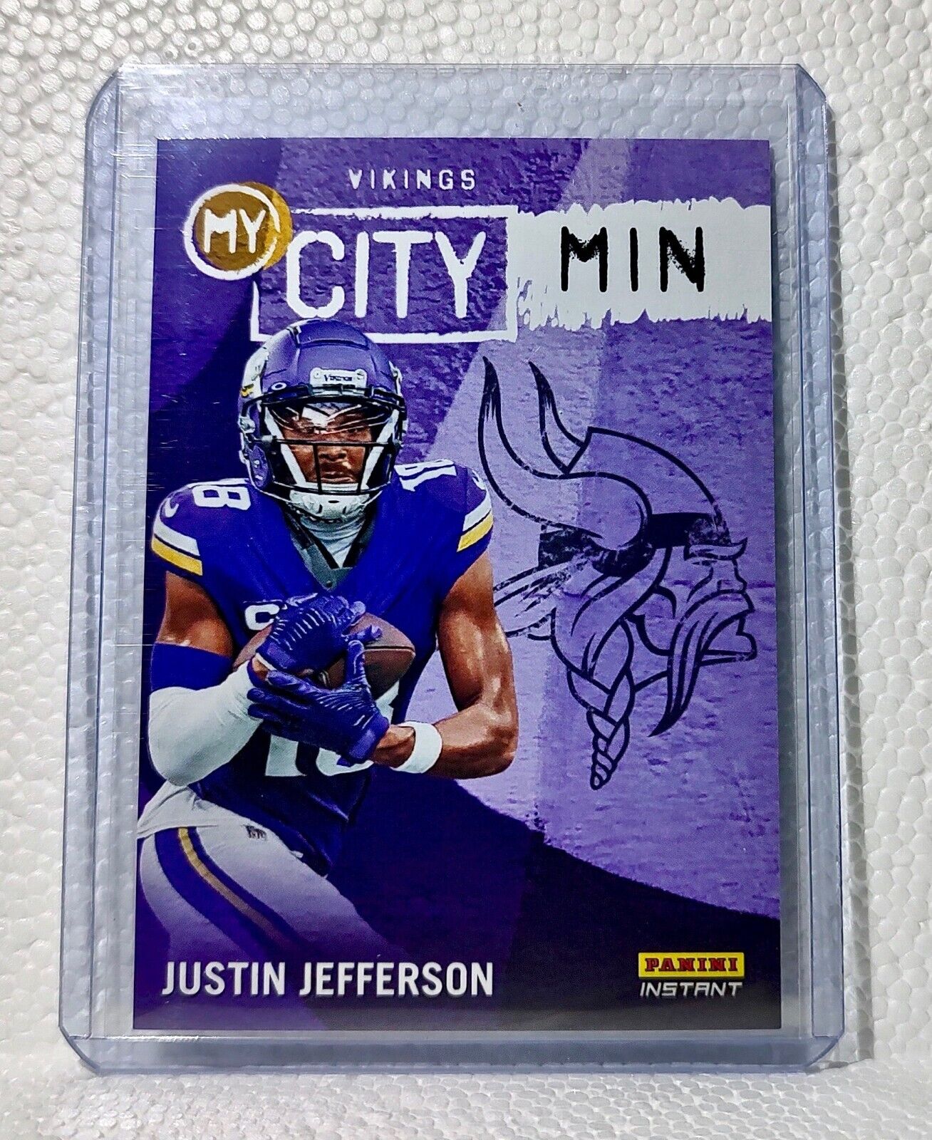 Justin Jefferson 2023 Panini NFL #24 My City Football Card Vikings 1/344