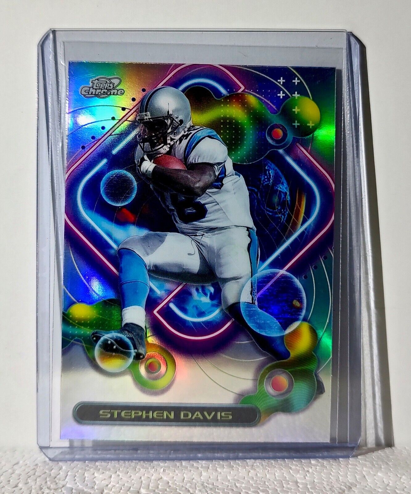 Stephen Davis 2023 Topps Chrome Cosmic Refractor NFL #260 Card Carolina Panthers