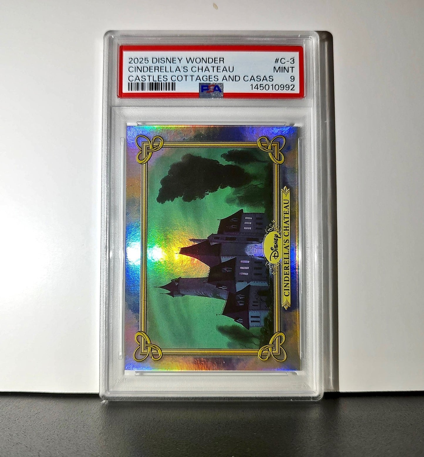 Cinderella's Chateau 2025 Topps Disney #C-3 Card Cinderella PSA 9