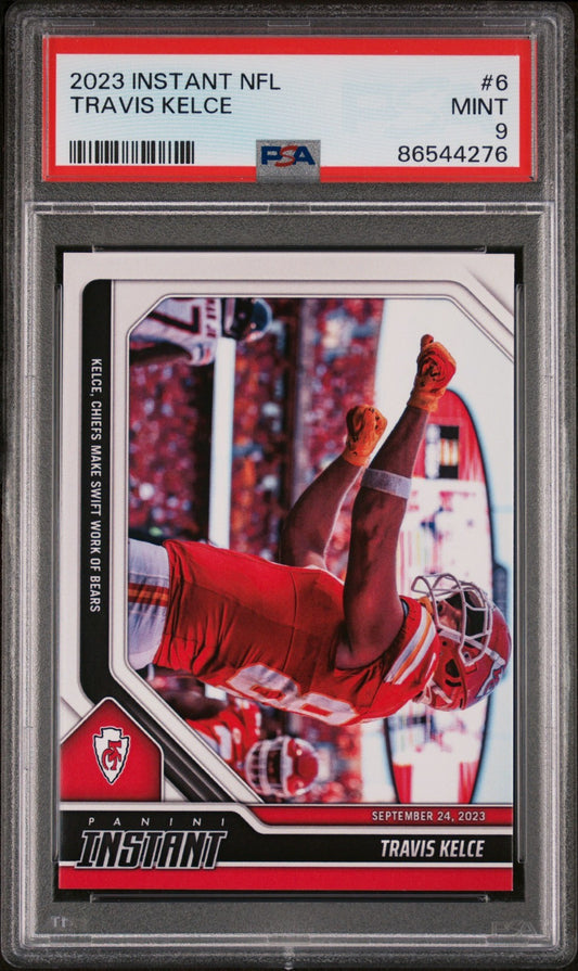 Travis Kelce 2023 Panini NFL Rookie #6 Card 1 of 265 KC Chiefs PSA 9 Mint