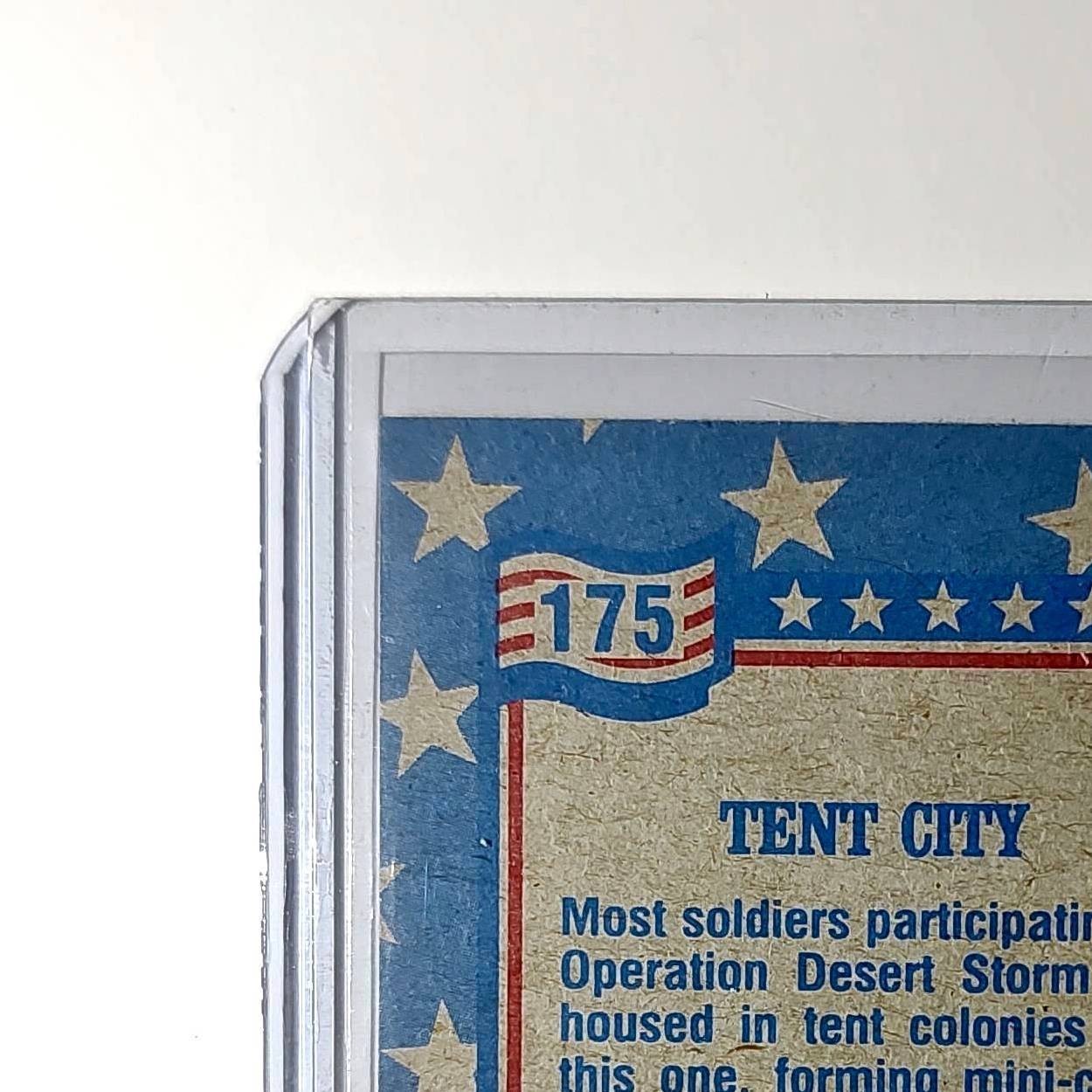Tent City 1991 Topps Desert Storm #175 Card