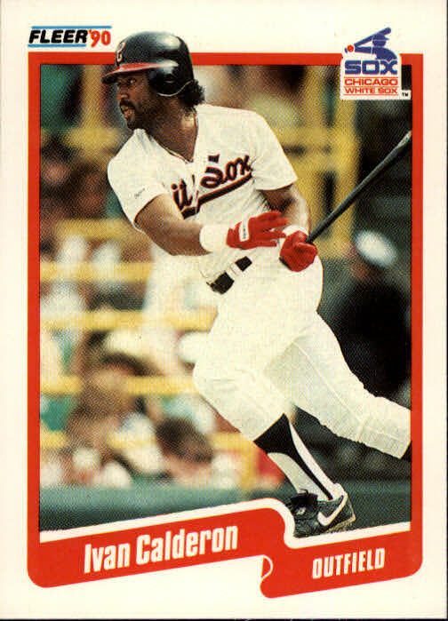 1990 Ivan Calderon Fleer Baseball Card #529