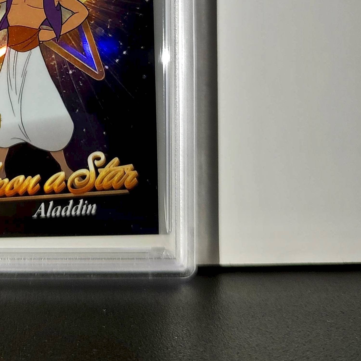 Aladdin 2025 Topps Chrome Disney #W-5 Wish Upon A Star Die Cut Aladdin PSA 9