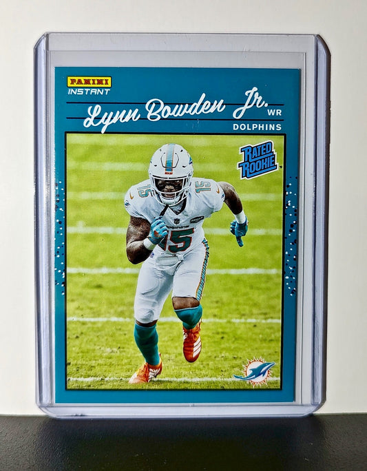 Lynn Bowden Jr. Rookie 2020 Panini NFL #29 Rated Rookie Card Miami Dolphins